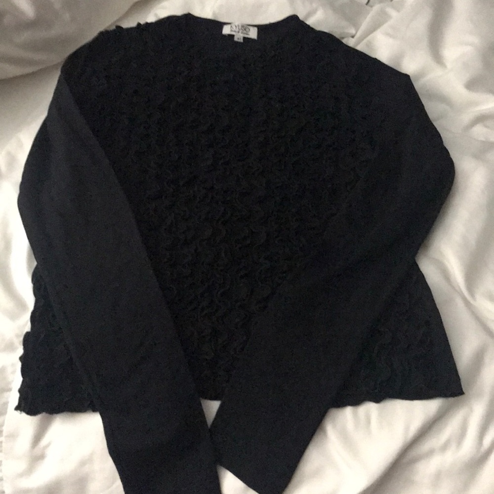 Black long sleeve tux like shirt